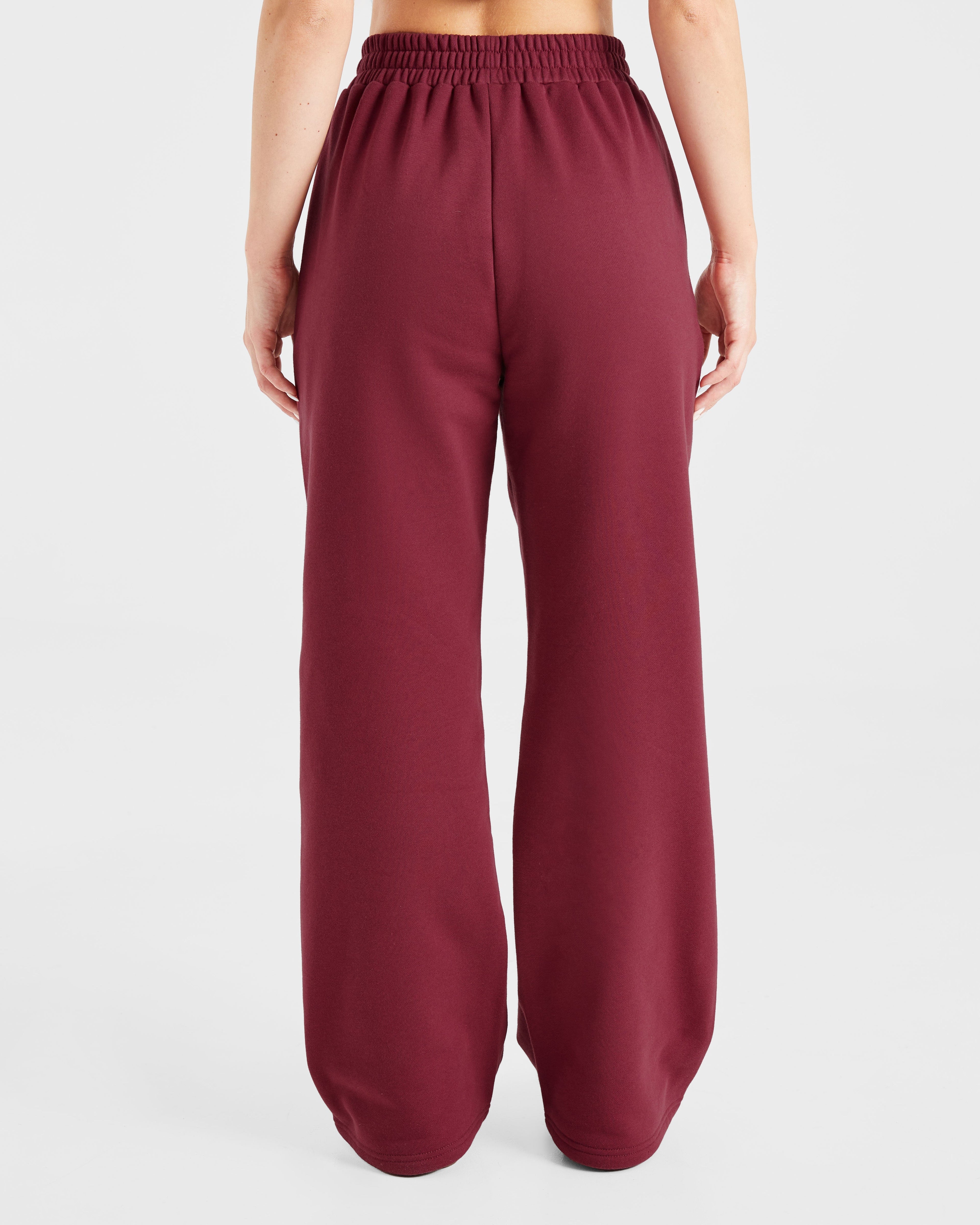 Courtside Straight Leg Joggers - Summer Cherry