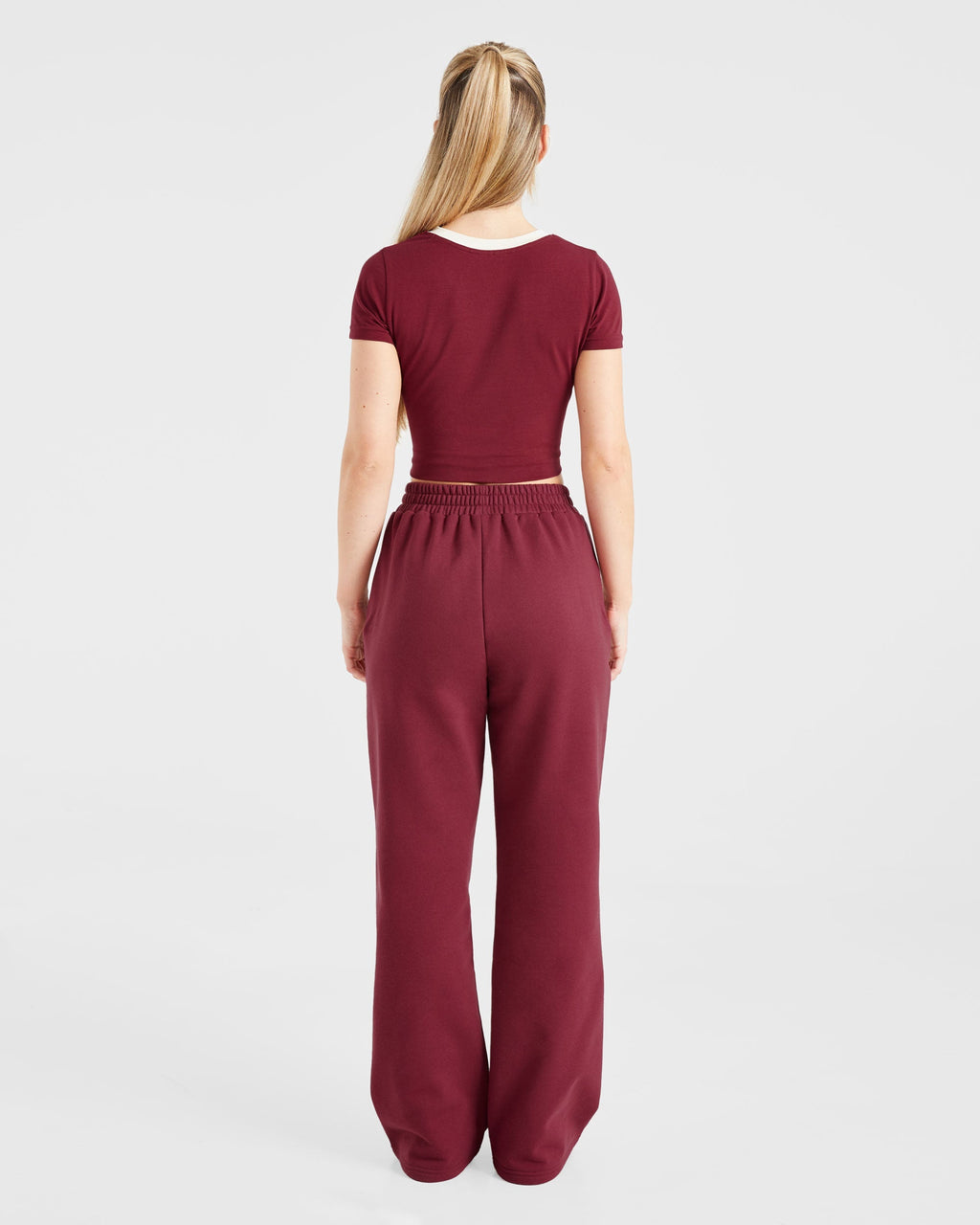 Courtside Straight Leg Joggers - Summer Cherry