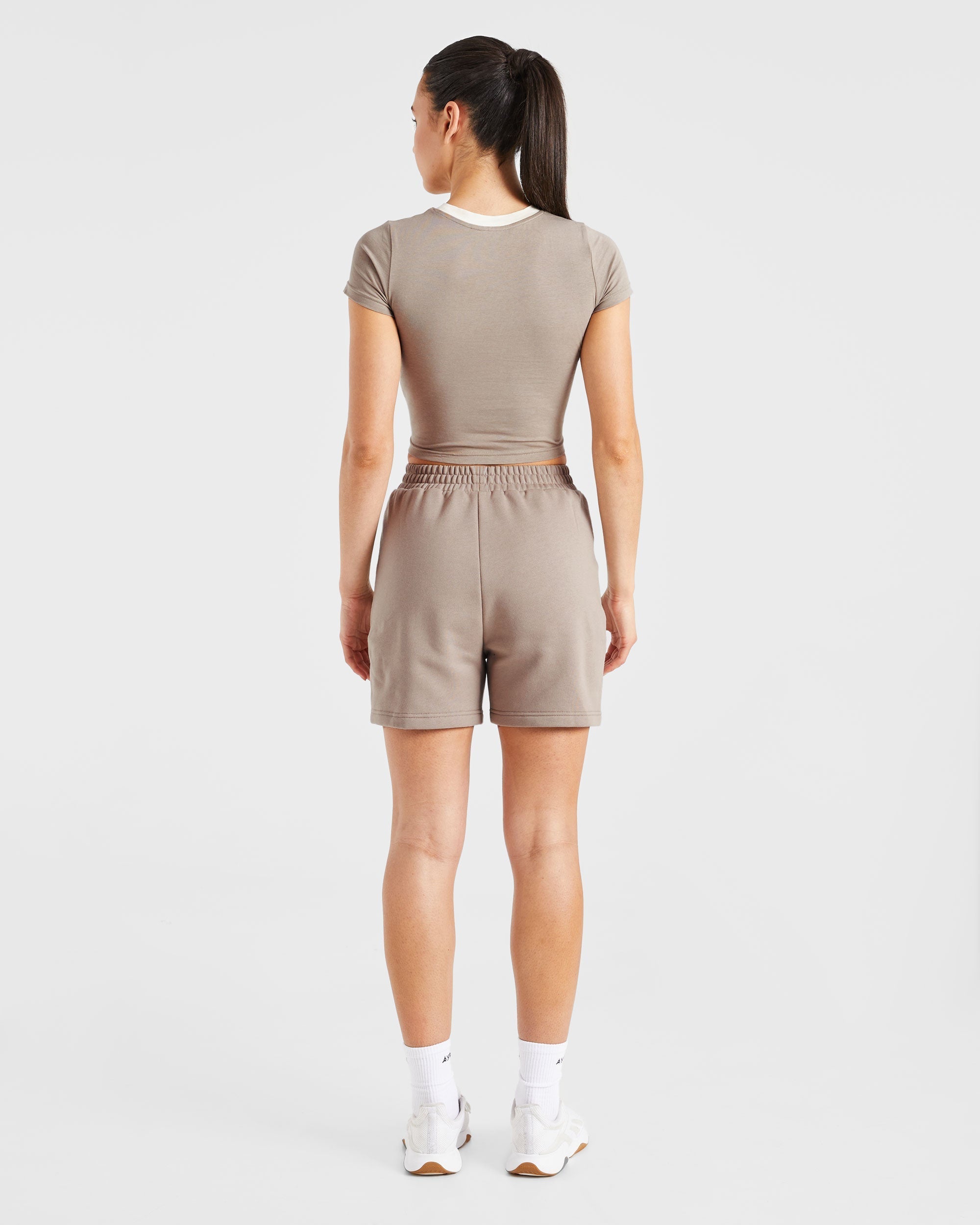 Courtside Baby Tee - Mocha
