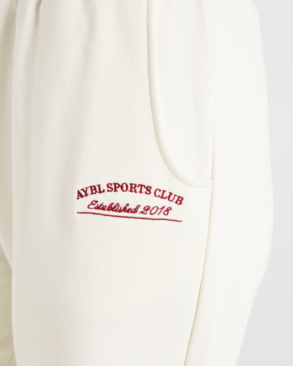 Courtside Straight Leg Joggers - Off White