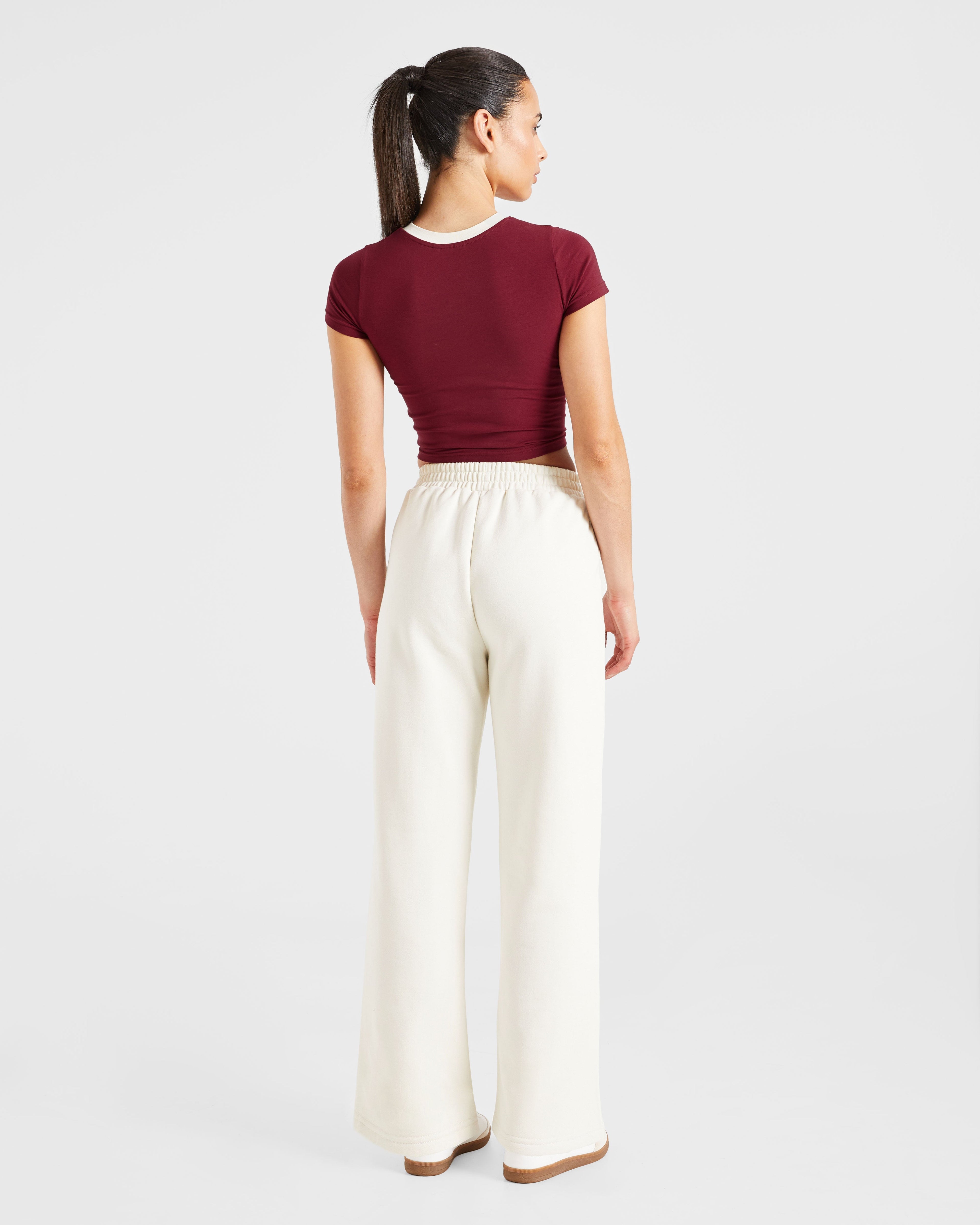 Courtside Straight Leg Joggers - Off White