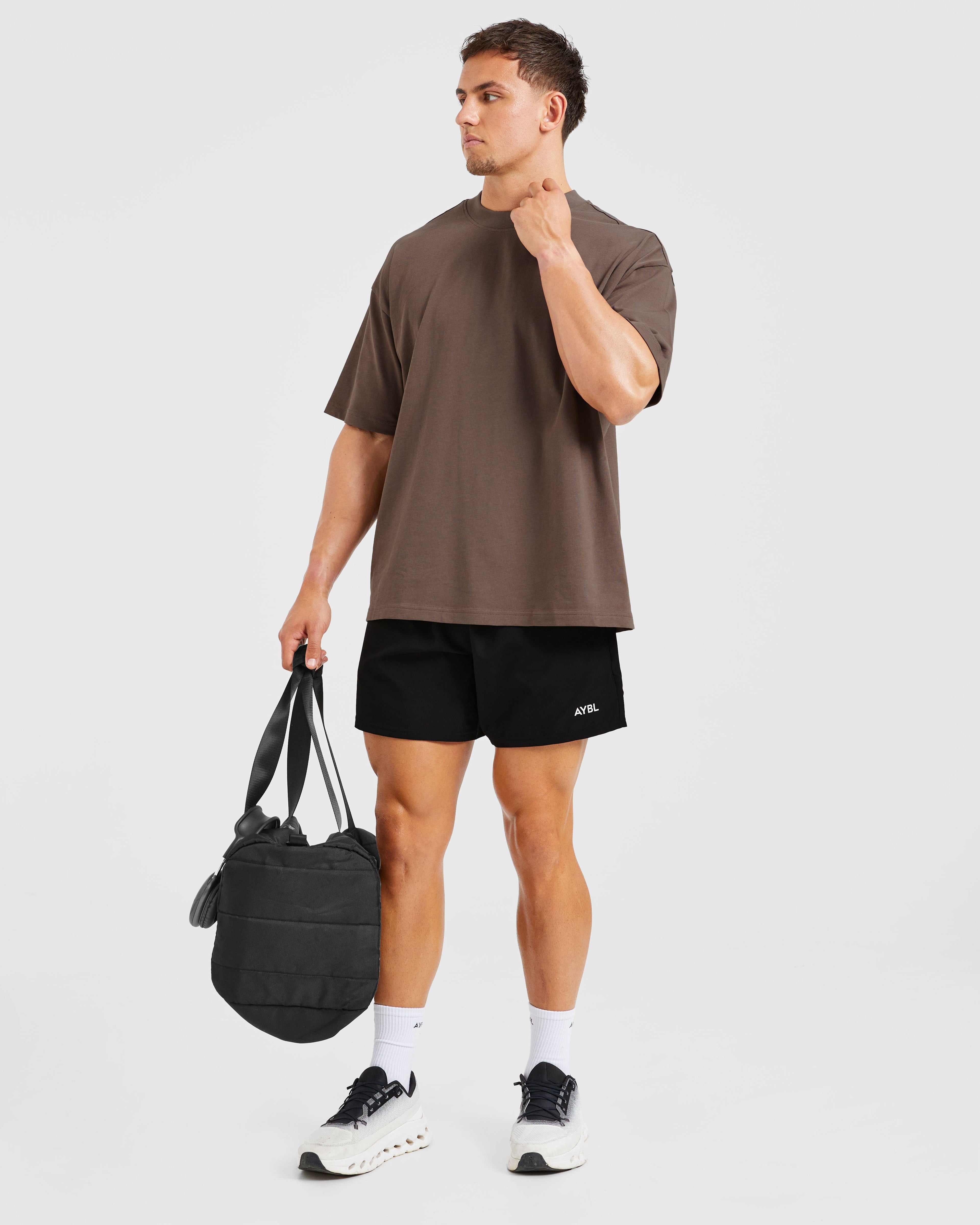 Essential Oversized T Shirt - Marron