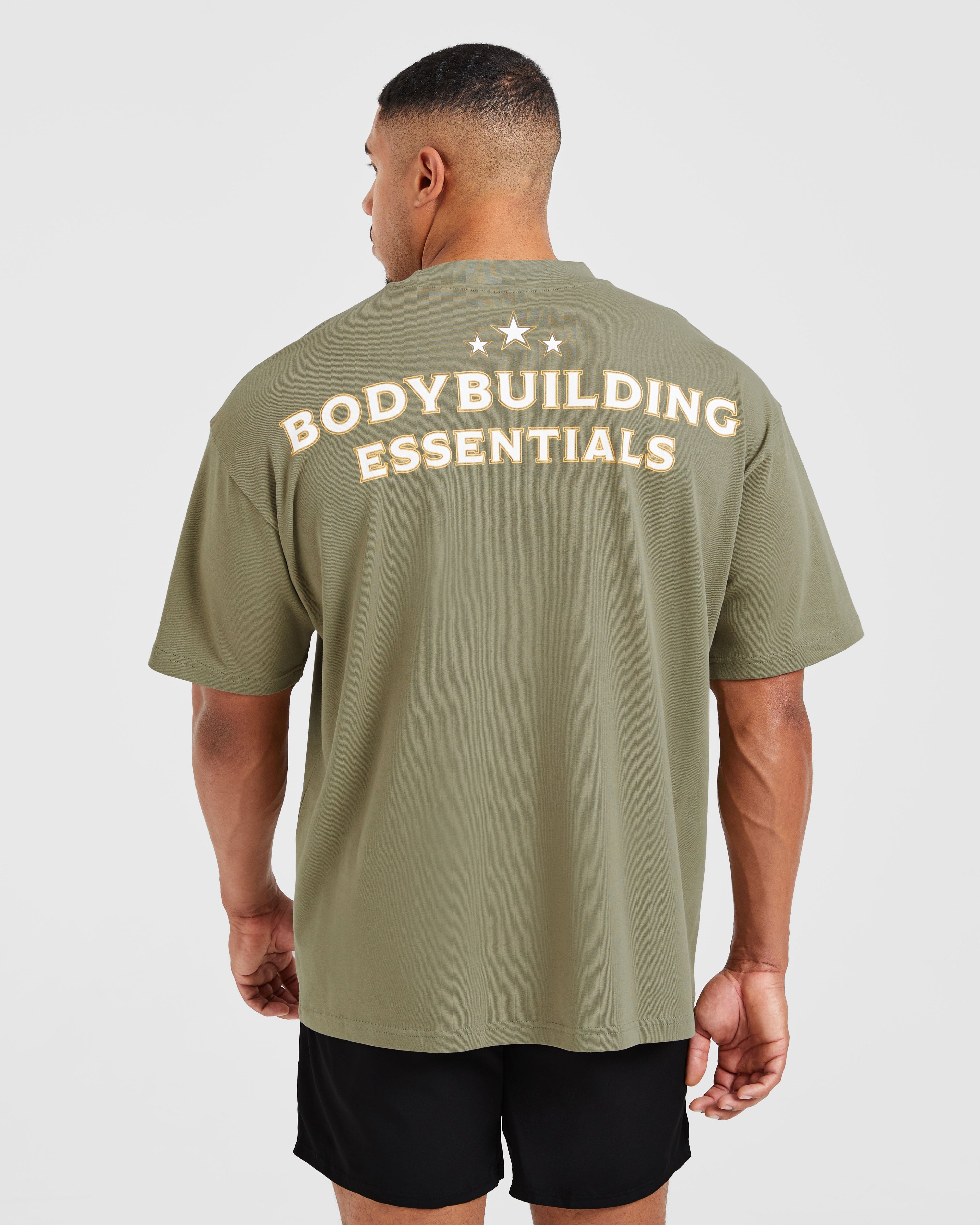 Wesley Vissers X Body Building Essentials Oversized T Shirt - Desert Green