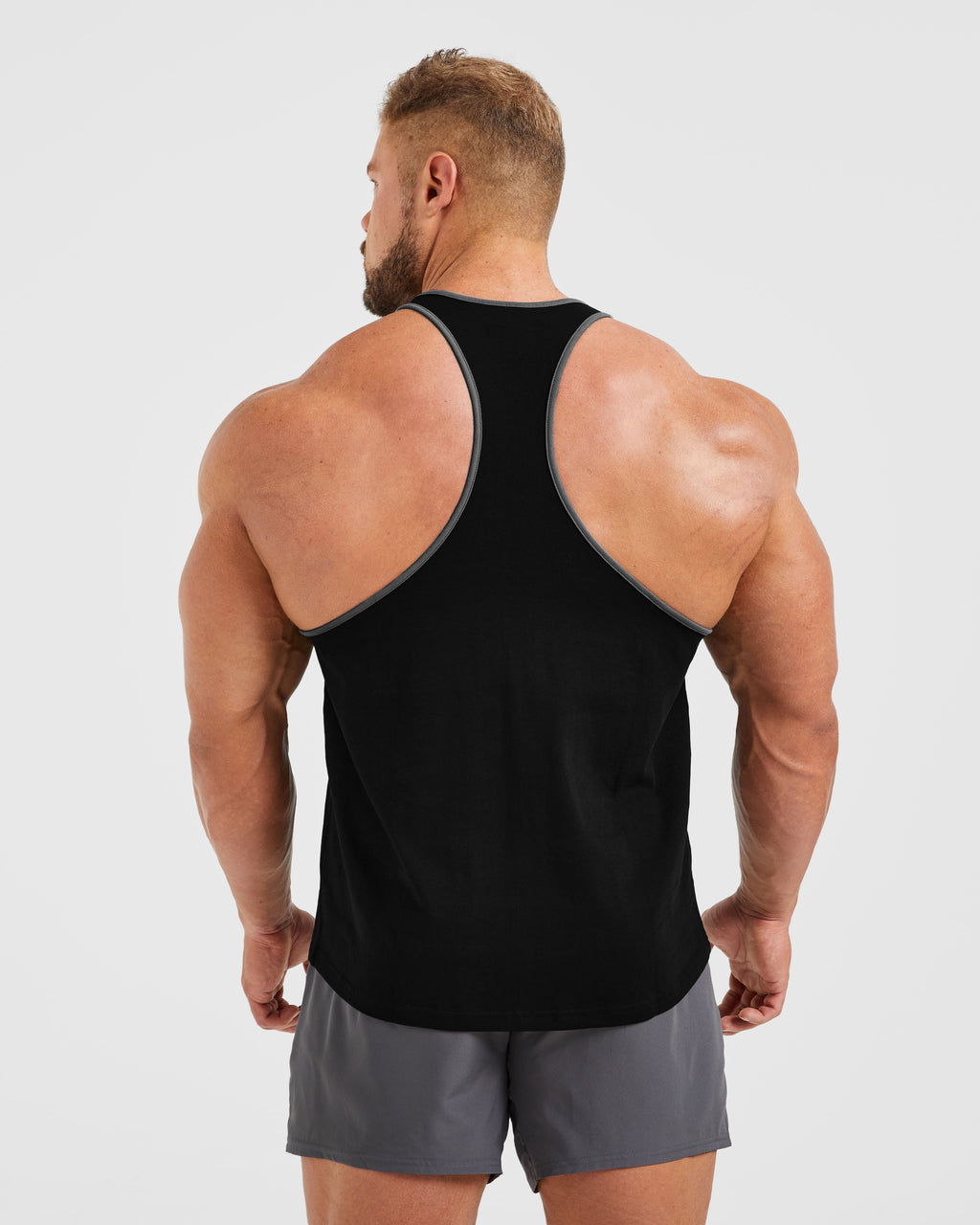 Wesley Vissers X Classic Bodybuilding Stringer - Noir/Charcoal