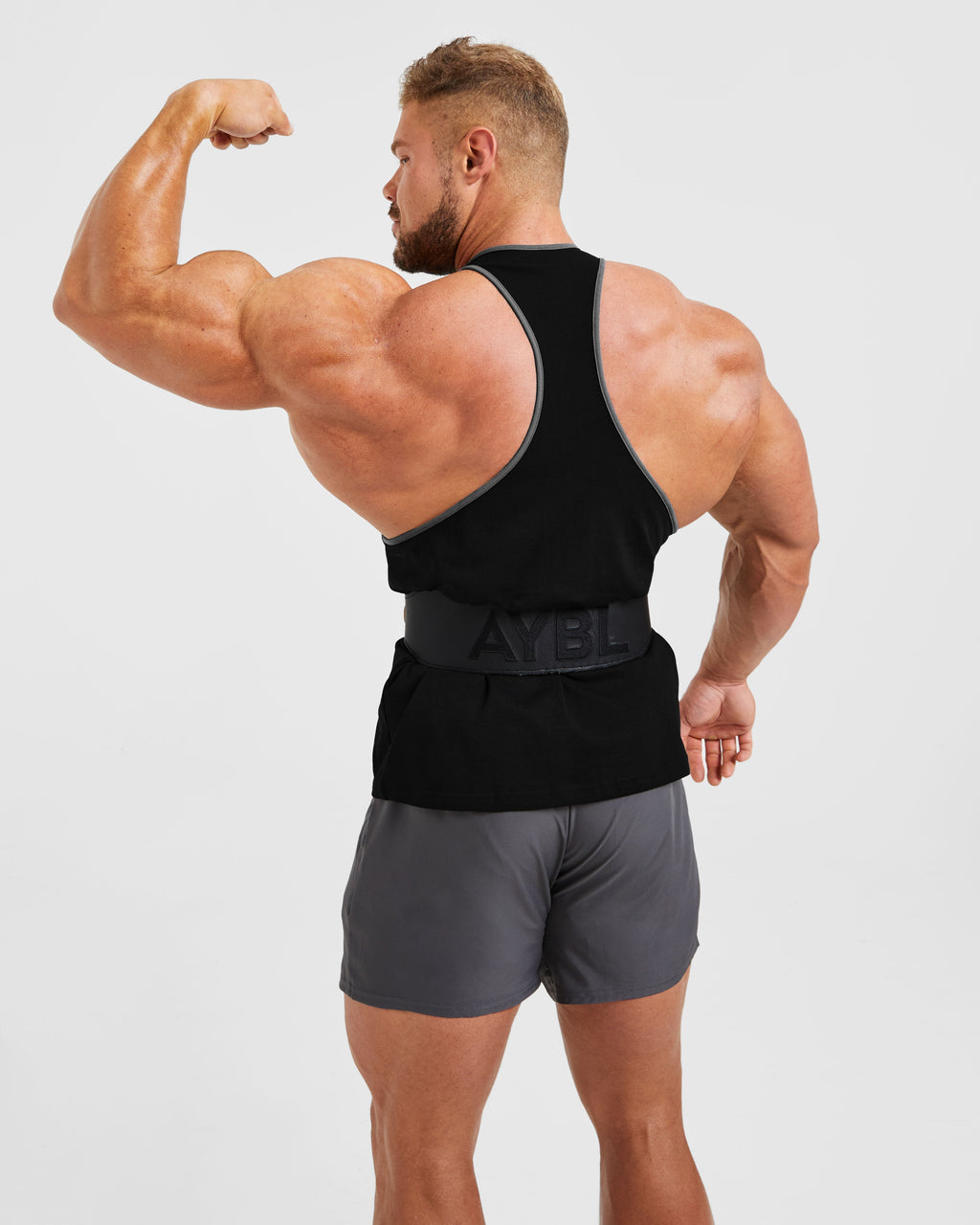 Wesley Vissers X Classic Bodybuilding Stringer - Noir/Charcoal