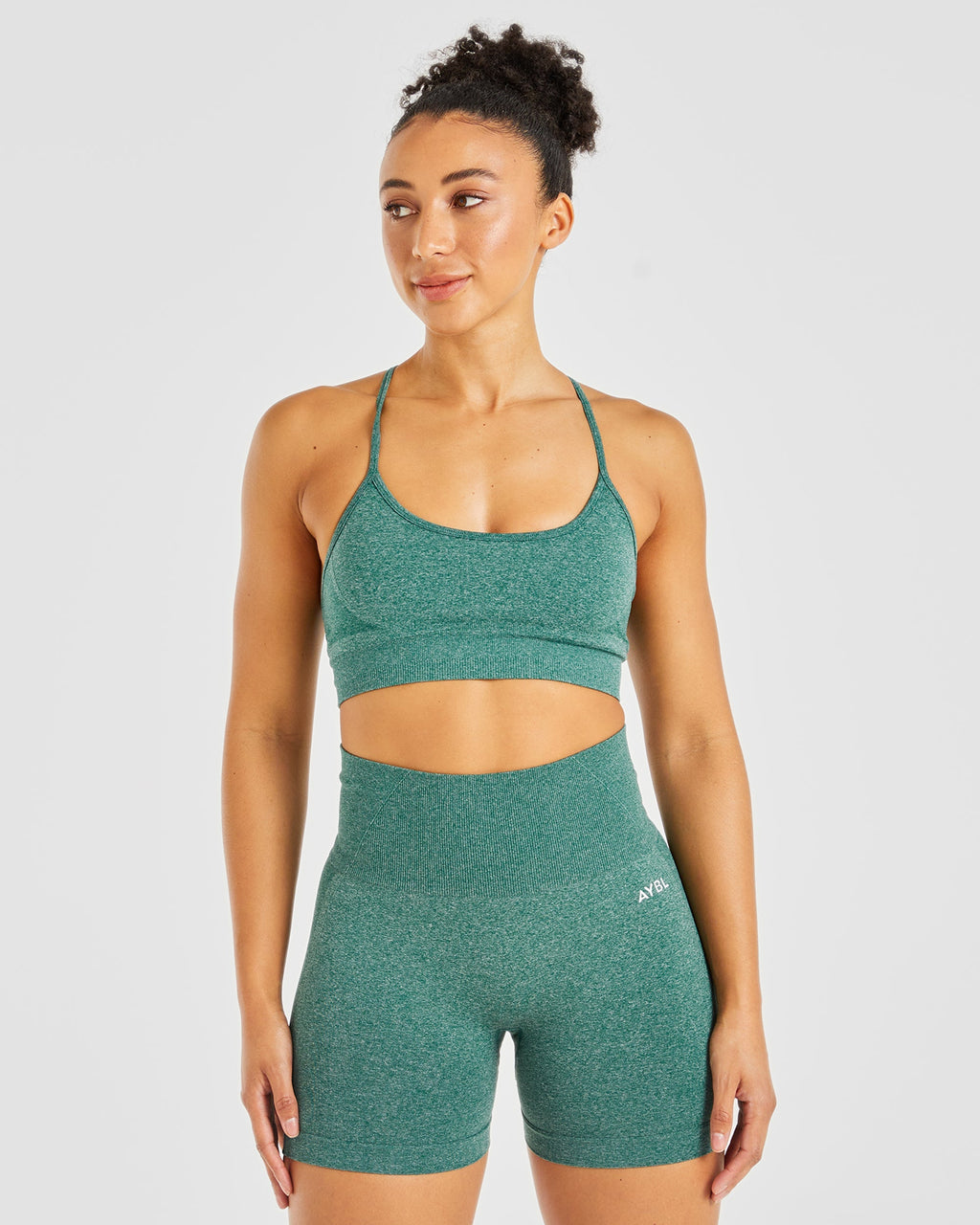 Empower Seamless Sports Bra - Forest Vert Marl