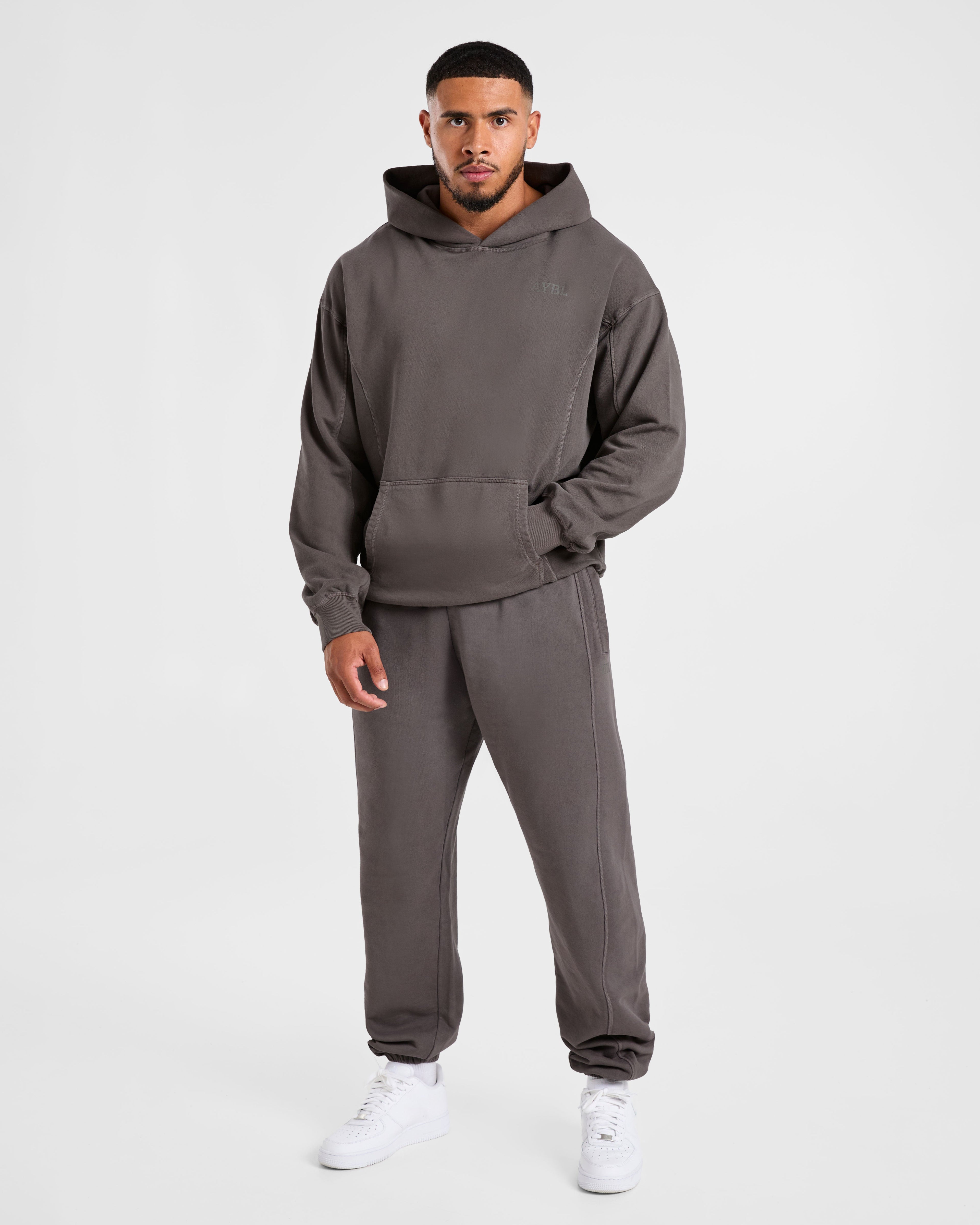 Lift Club Distressed Joggers - Charcoal