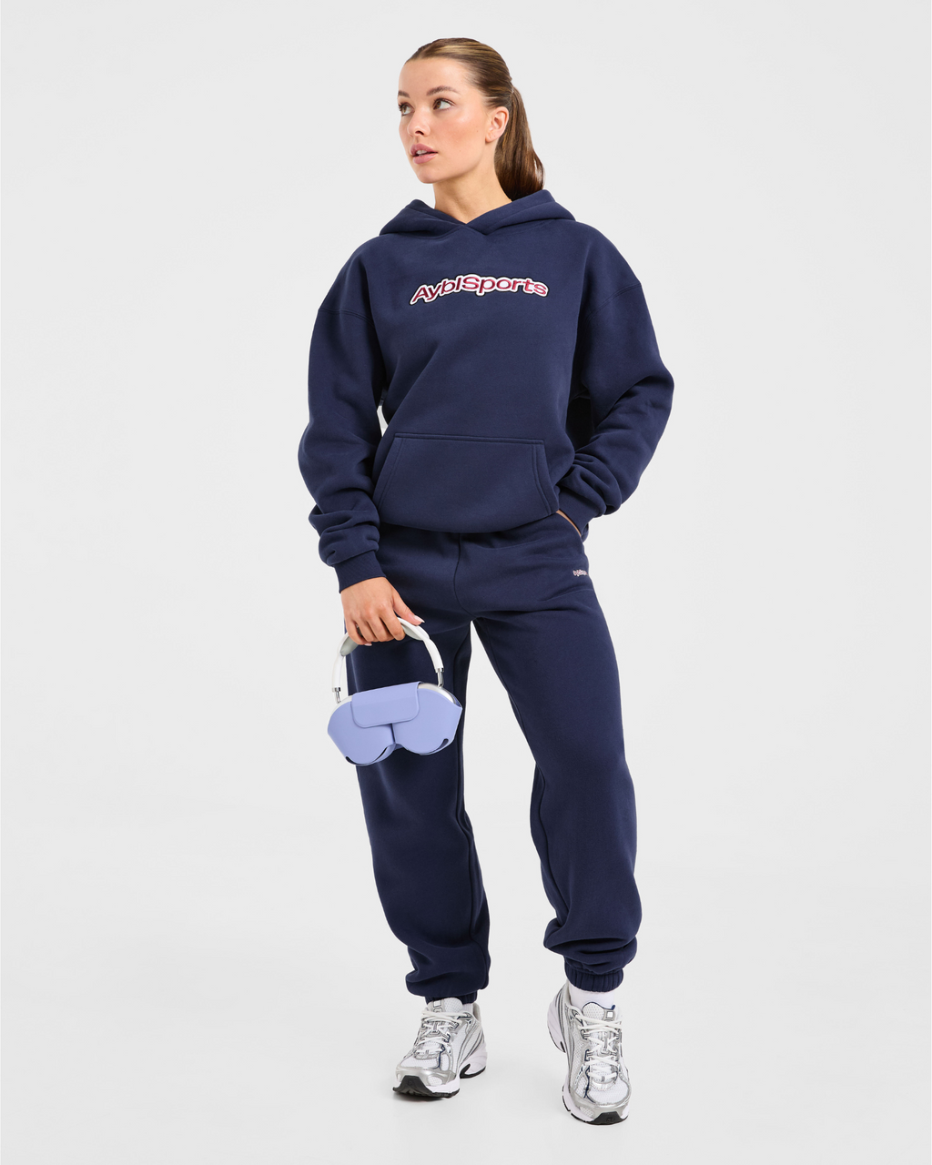 AYBL Sports Outline Oversized Hoodie - Navy